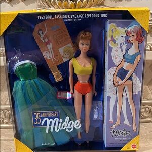 NWT 35th Anniversary Mattel Midge Doll